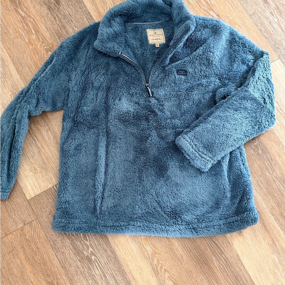 Simply Southern Blue Fleece Jacket